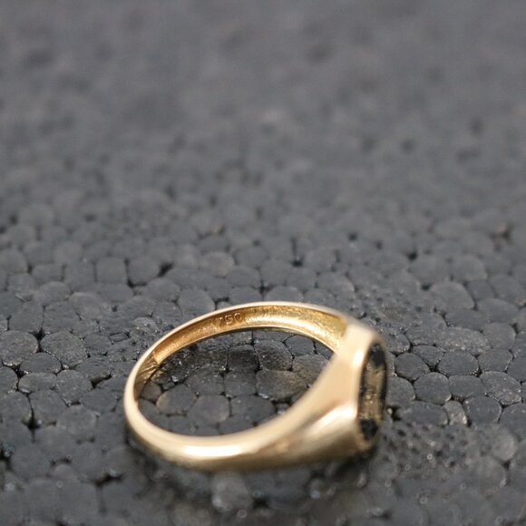 18K Solid Gold Ring โ Custom Floral LV-Inspired Design (3g, Handmade, Not LV) - Picture 4 of 5